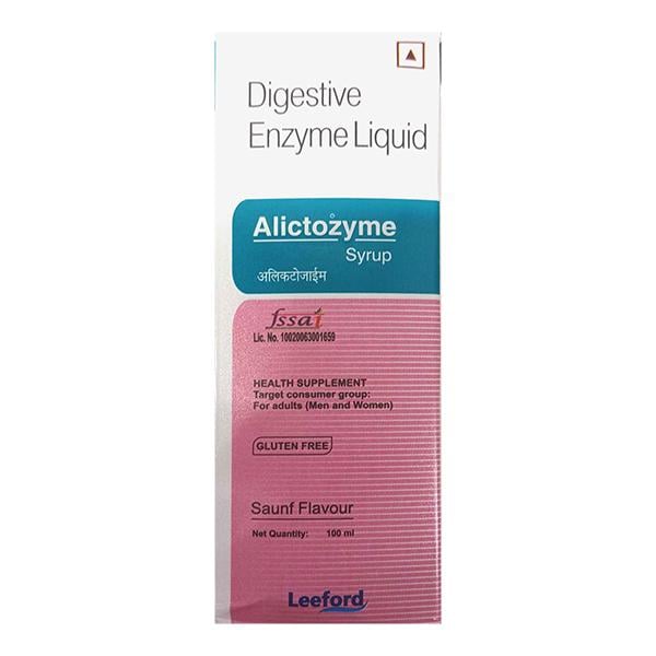Netmeds | ALICTOZYME GLUTEN FREE SAUNF FLAVOUR Syrup 100ml