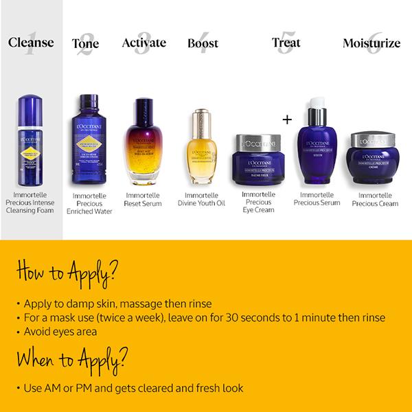 L'Occitane Immortelle Precious Cleansing Foam 150 ml - Face Wash & Cleansers