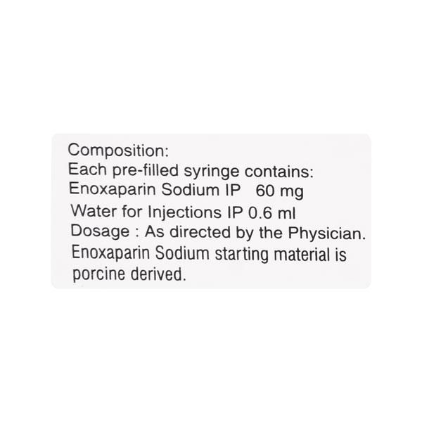 CORPARIN 60mg Injection(Pfs) 0.6ml - Blood Clot-Ant