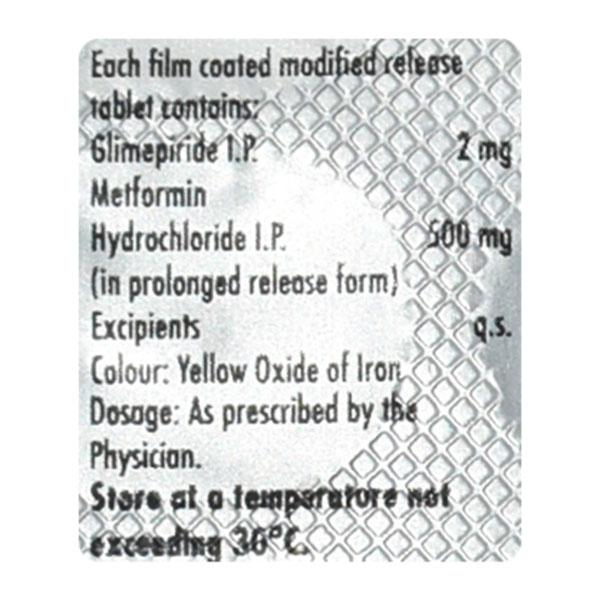 Gluformin G2 New Tablet 15'S - Diabetes-Ant