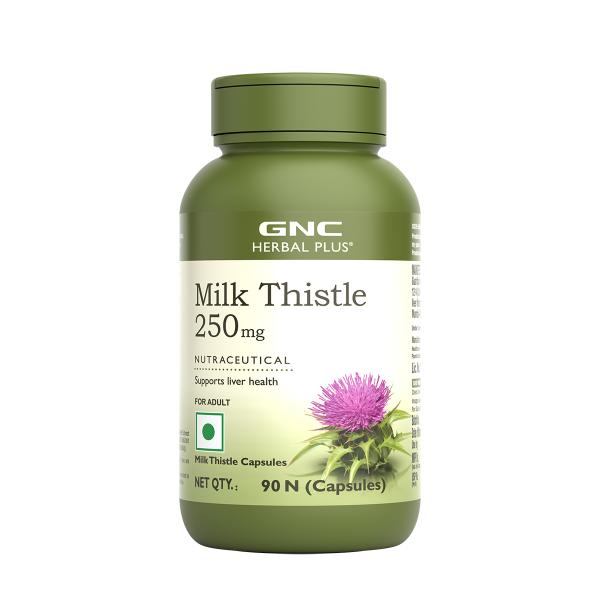 Netmeds | GNC Herbal Plus Milk Thistle 250 mg Capsule 90's