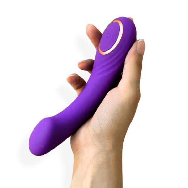 Netmeds | Libertee Premium Curved Rechargeable Massager 12 Modes Violet 1's