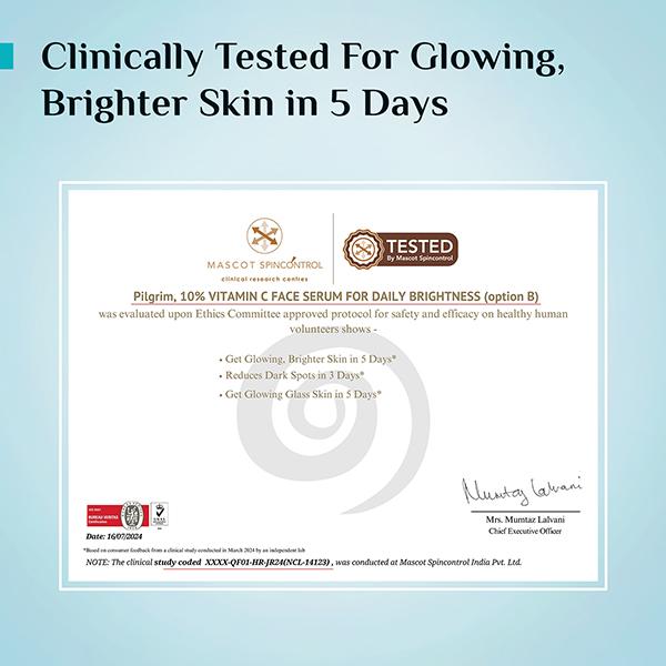 Pilgrim 10% Vitamin C Face Serum For Daily Brightness 10 ml - Face Mists