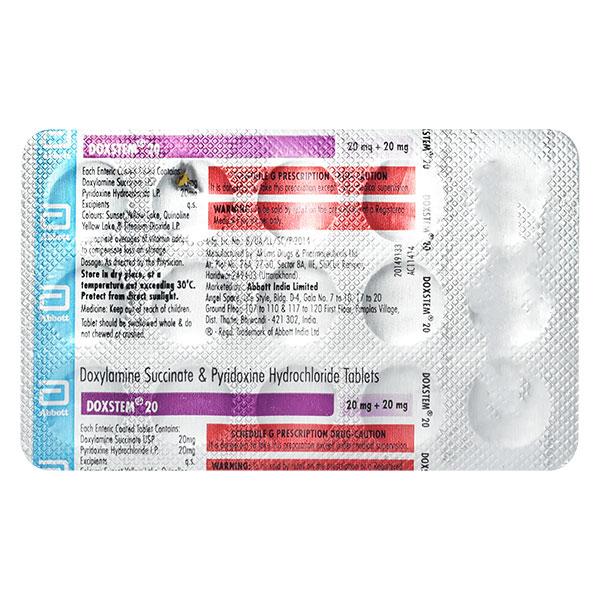 DOXSTEM 20mg Tablet 15's - Vomitting/Emesis-Ant
