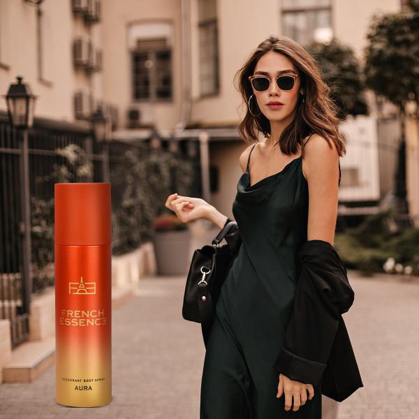 French Essence Deodorant Body Spray - Aura 150 ml - Perfumes (Edt/Edp)