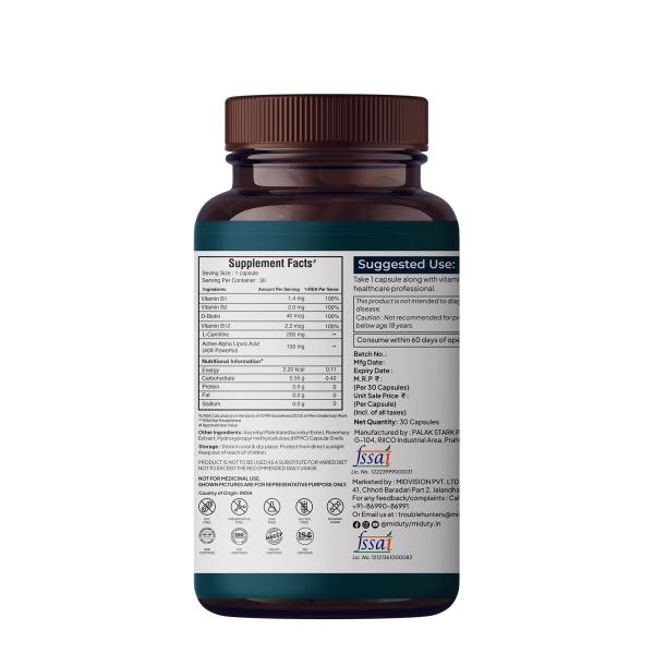 Miduty Nerve Pain Relief Capsule 30's - Vital Health
