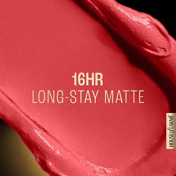 Lakme Forever Matte Liquid Lip, 16hr Lipstick,  Pink Salt 5.6ml - Liquid Lipsticks