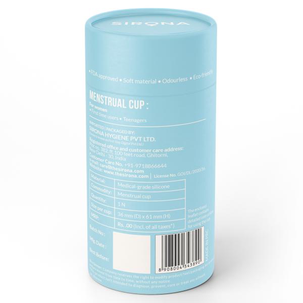 Sirona Reusable Menstrual Cup - Small (Pack of 2) - Menstrual Cups