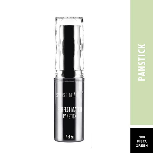Swiss Beauty Perfect Match Panstick Concealer - (Pista Green) 7.5 gm - Concealer