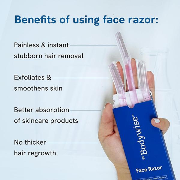 Be Bodywise Face Razor 3's - Intimate Hygiene