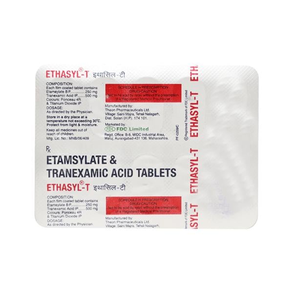 Ethasyl T Tablet 10'S - Bleeding Disorders-Hae