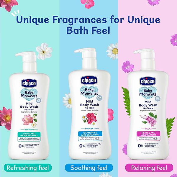 Chicco Baby Moments Mild Bodywash Protect 500 ml - Baby Body Wash