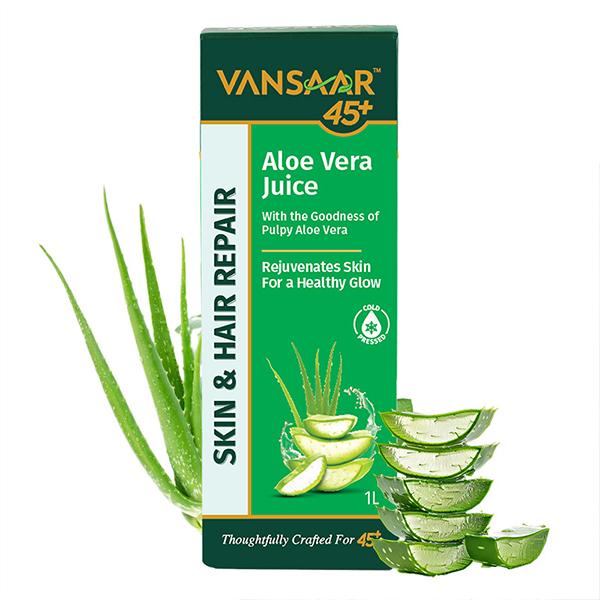Netmeds | Vansaar 45+ Aloe Vera Juice 1 L