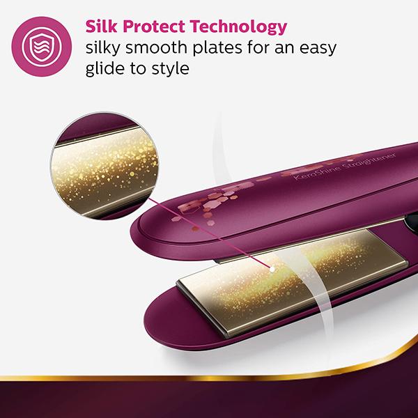 Philips Kerashine Titanium Wide plate Straightener with SilkProtect Technology (BHS738/00) 1's - Straighteners