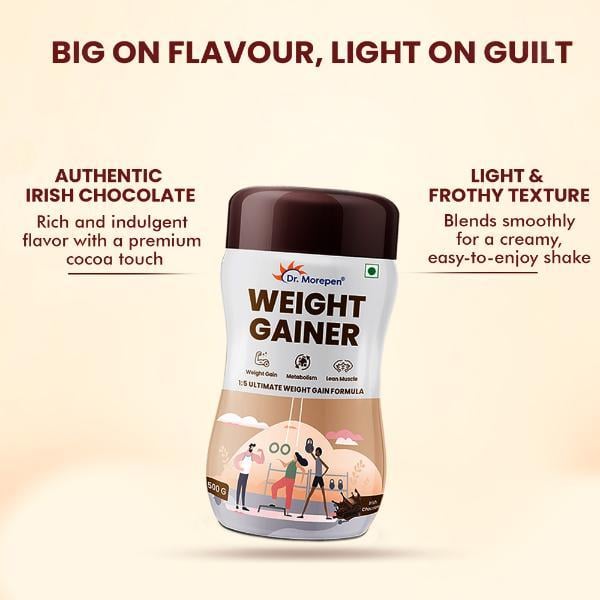 Dr. Morepen Weight Gainer - Irish Chocolate 500 gm - Weight Gain