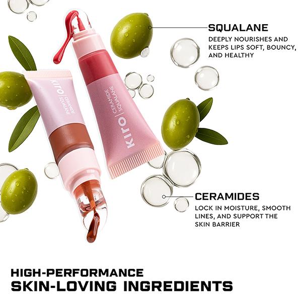 Kiro Ceramide Drip Tinted Lip Glaze Plum Delight (Plum) 13 gm - Lip Balms