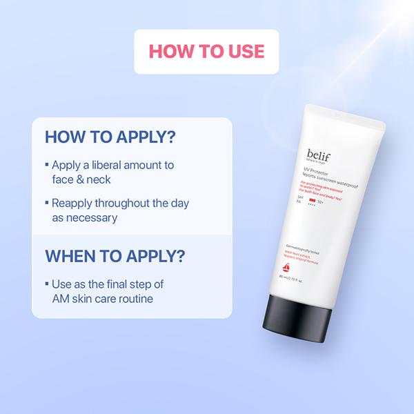 Belif UV Protector Leports Sunscreen 80 ml - Body Sunscreen