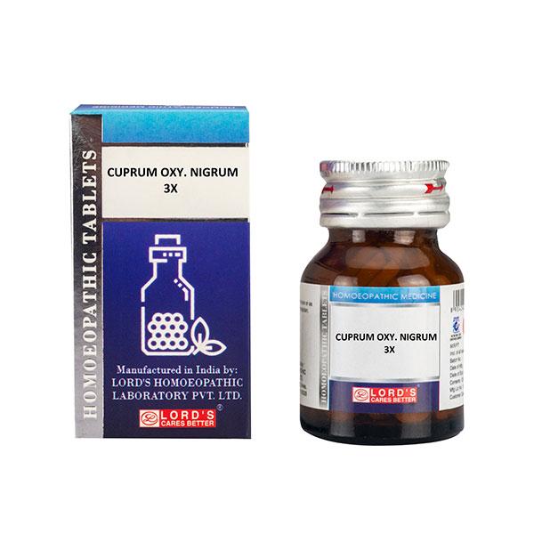 Lord's Trituration Cuprum Oxy Nigrum 3X Tablet 25 gm - Triturations (Homeo Tablets)