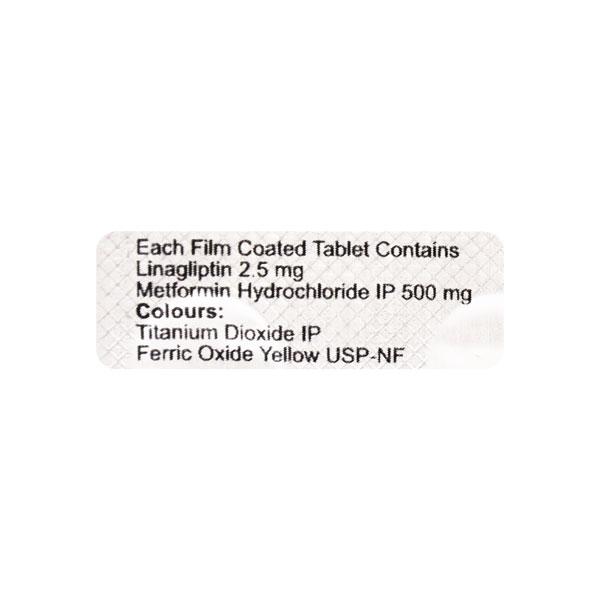 LINANEXT M 2.5/500 Tablet 10's - Diabetes-Ant