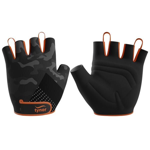 Netmeds | Tynor Sport Grip Gym Gloves - Black & Orange (M) 1's