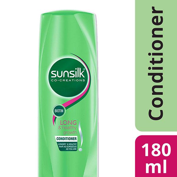 Sunsilk Long & Healthy Growth Conditioner helps grow hair amazingly long 180 ml