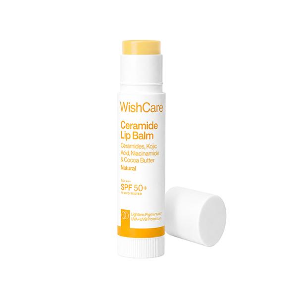 Wishcare Natural Ceramide Lip Balm for Dark Pigmented Lips with SPF50 PA+++ Heals Chapped Lips (5gm)
