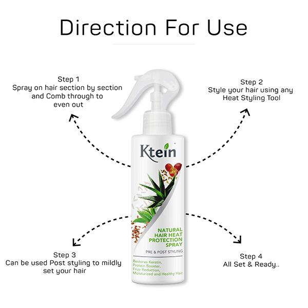 Ktein Natural Hair Heat Protection Spray 200ml 1's - Hair Sprays & Mists