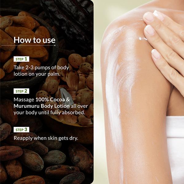 Lotus Botanicals 100% Cocoa & Murumuru Body Lotion, Moisturizes Dry Skin, All Skin Types 280 ml - Face Moisturizers