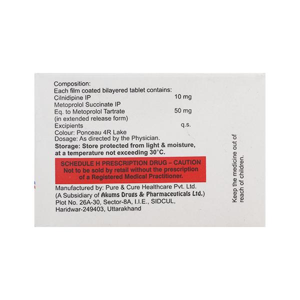 LN Met 10/50mg Tablet 10'S - Hypertension-Cal