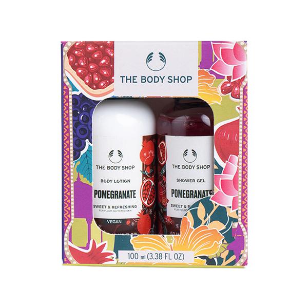 Netmeds | The Body Shop Pomegranate Shower Gel & Body Lotion Gift Set 100 ml