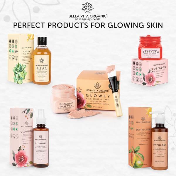Bella Vita Organic Glowey Face Pack, Scrub & Face Wash 3 In 1 100 gm - Massage Oils