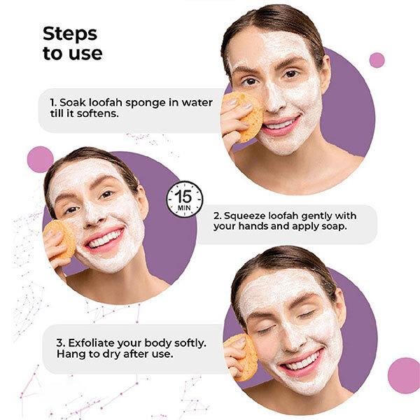 Cosmos by Bewakoof Loofa - Cylindrical Scrubber - Paraben & Sulphate Free 1's - Loofahs & Sponges