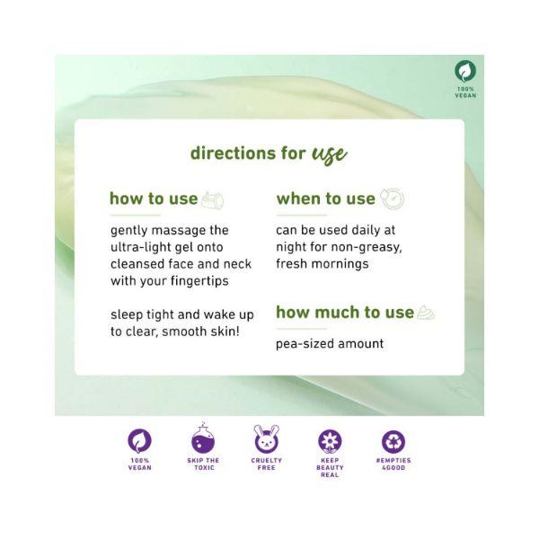 Plum Green Renewed Clarity Night Gel Fights Acne , Hydrates Skin 15ml - Night Cream