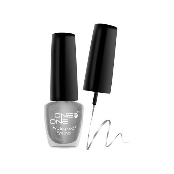 One On One 24 Hrs Long Lasting & Waterproof Eyeliner - Metallic Grey 5 ml - Eyeliners