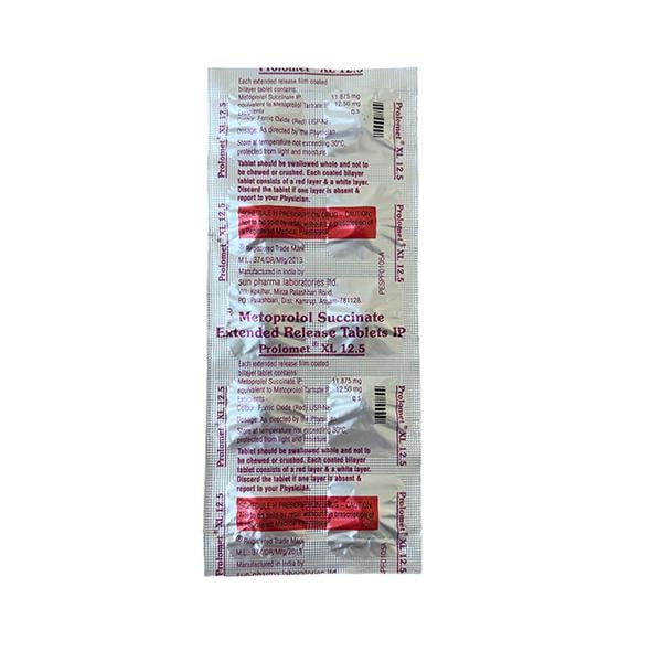 Prolomet XL 12.5mg Tablet 10'S - Hypertension-Bet