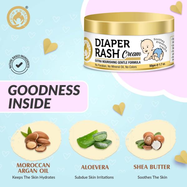 Mom & World Diaper Rash Cream 50 gm - Rash Creams