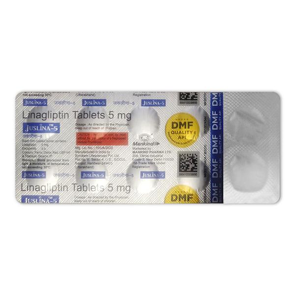 JUSLINA 5 Tablet 10's - Diabetes-Ant