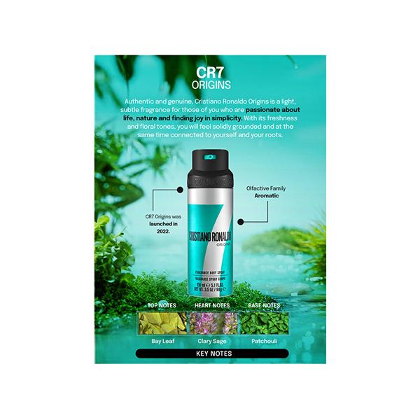 Cristiano Ronaldo Origins Origins Body Spray 150 ml - Men Deodorants/Roll-Ons