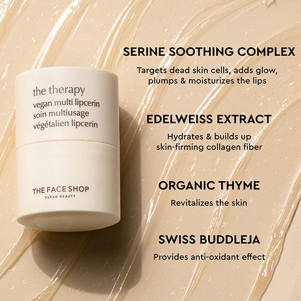 The Face Shop The Therapy Vegan Multi-Lipcerin 15 ml - Lip Balms