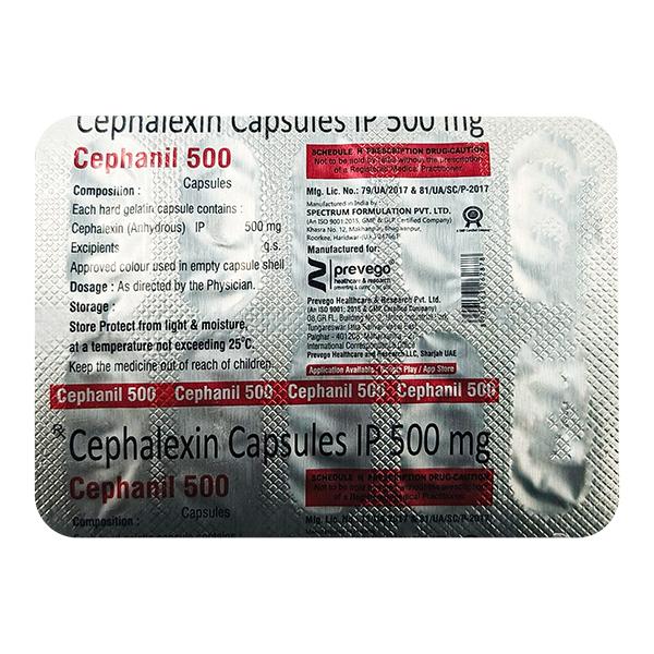 CEPHANIL 500 Capsule 10's - Bacterial Infections-Cep