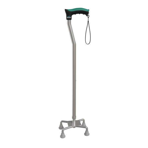 Netmeds | Tynor Walking Stick Quadripod - Silver 1's