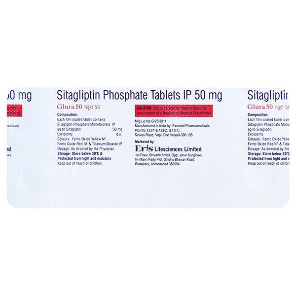 GLURA 50 Tablet 10's - Diabetes-Ant
