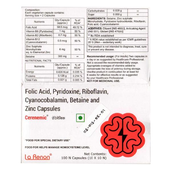 CERENEMIC Capsule 10's - Supplements-Sup
