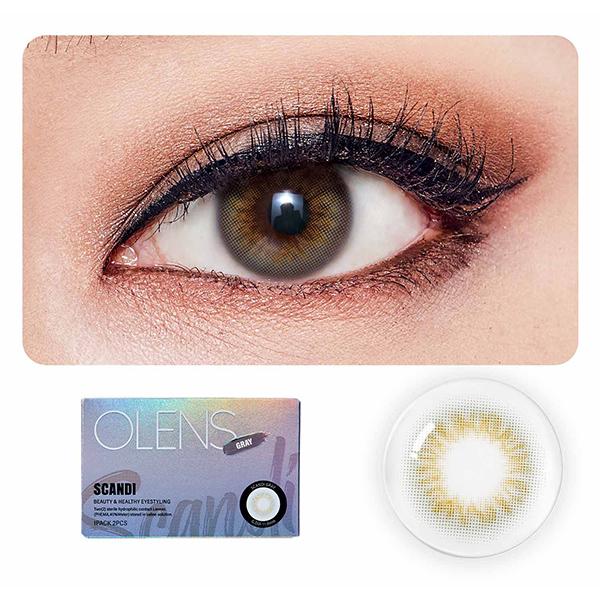 Netmeds | O-Lens Scandi Monthly Coloured Contact Lenses - Grey ( 0.00 ) 1's
