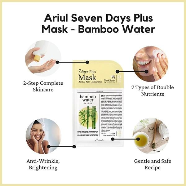 Ariul Ariul Seven Days Plus Mask Bamboo Water 20 ml - Sheet Masks