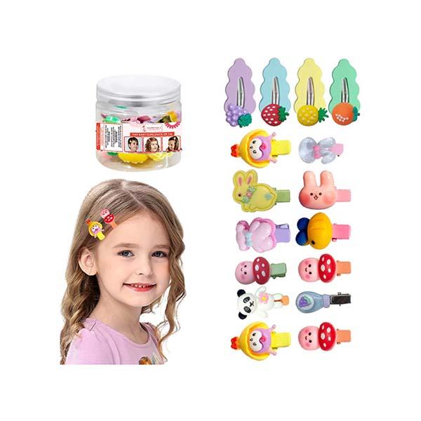 Netmeds | Majestique Tiny Baby Tic Tac Hair Clip, Multi Design Combo, Cute Hair Accessories Best Gift For Girl - Multicolor 16's