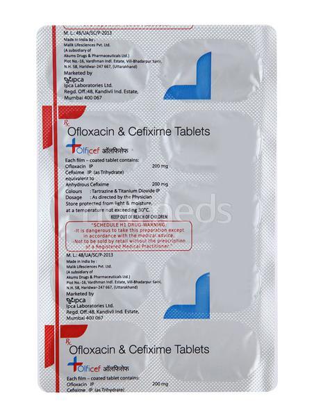 Olficef Tablet 10'S - Bacterial Infections-Cep