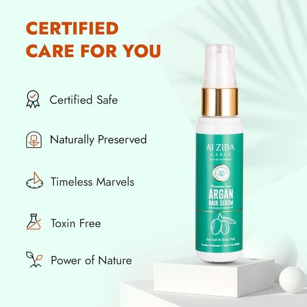 Alziba Cares Moroccan Argan Hair Serum 50 ml - Face Serum