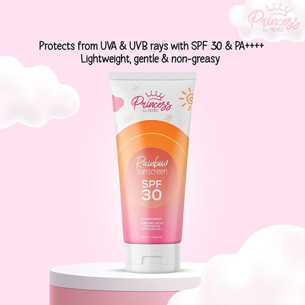 Princess By Renee Rainbow Sunscreen with SPF 30 50 ml - Body Sunscreen