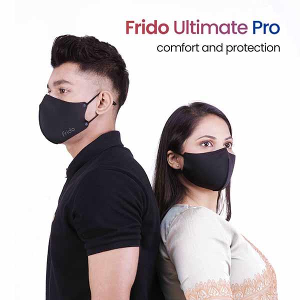 Frido Ultimate Pro Reusable Copper Face Mask (Pack of 2) (S) - Face Mask